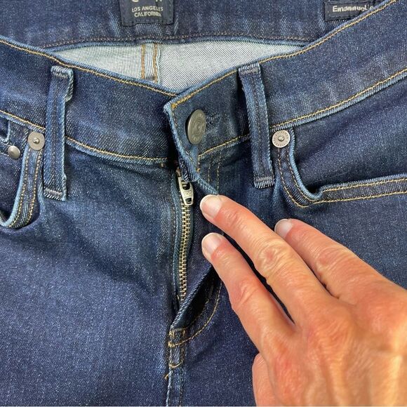 Citizens of Humanity Emanuelle Jeans Women’s 25 Blue Bootcut Low Rise Dark Denim - Picture 2 of 15